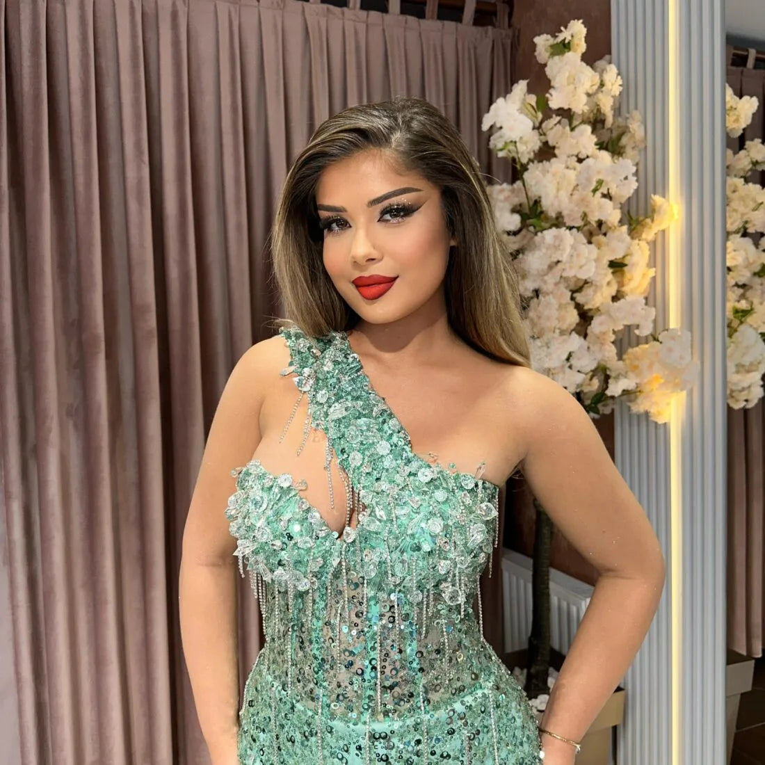 MINT GREEN SEQUIN