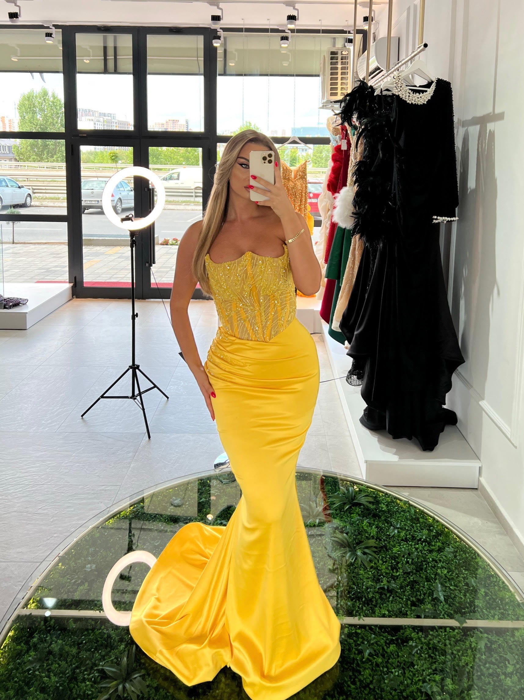 Yellow dress
