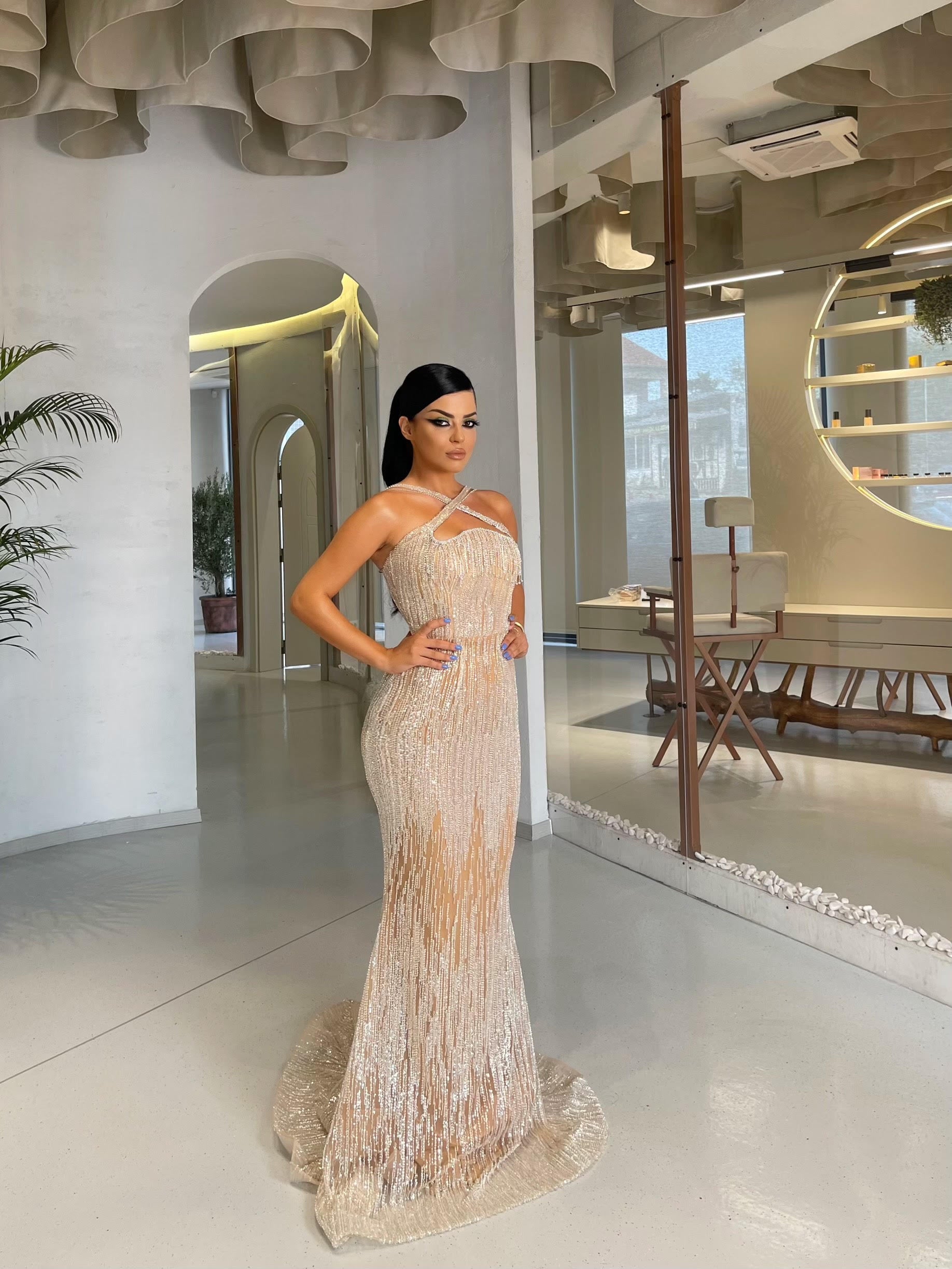 Nude dress