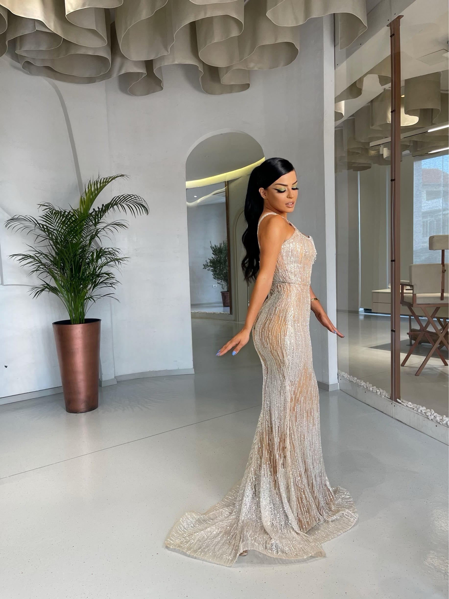 Nude dress